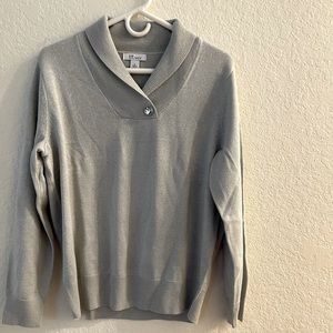 The Tog Shop silver shimmer ultra lightweight sweater.